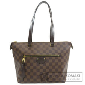 Louis Vuitton Iena Damier Ebene Brown Handbag Canvas